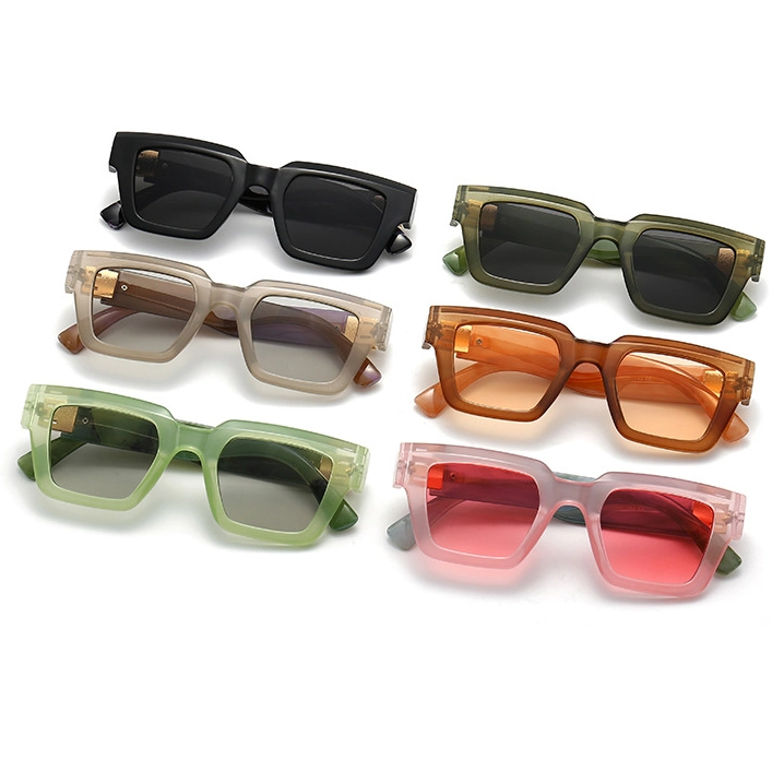 Wholesale Factory Fashionable High Quality Sun Shades UV400 Brand Designer Gradient Lenses Man and Woman Frame Sunglasses