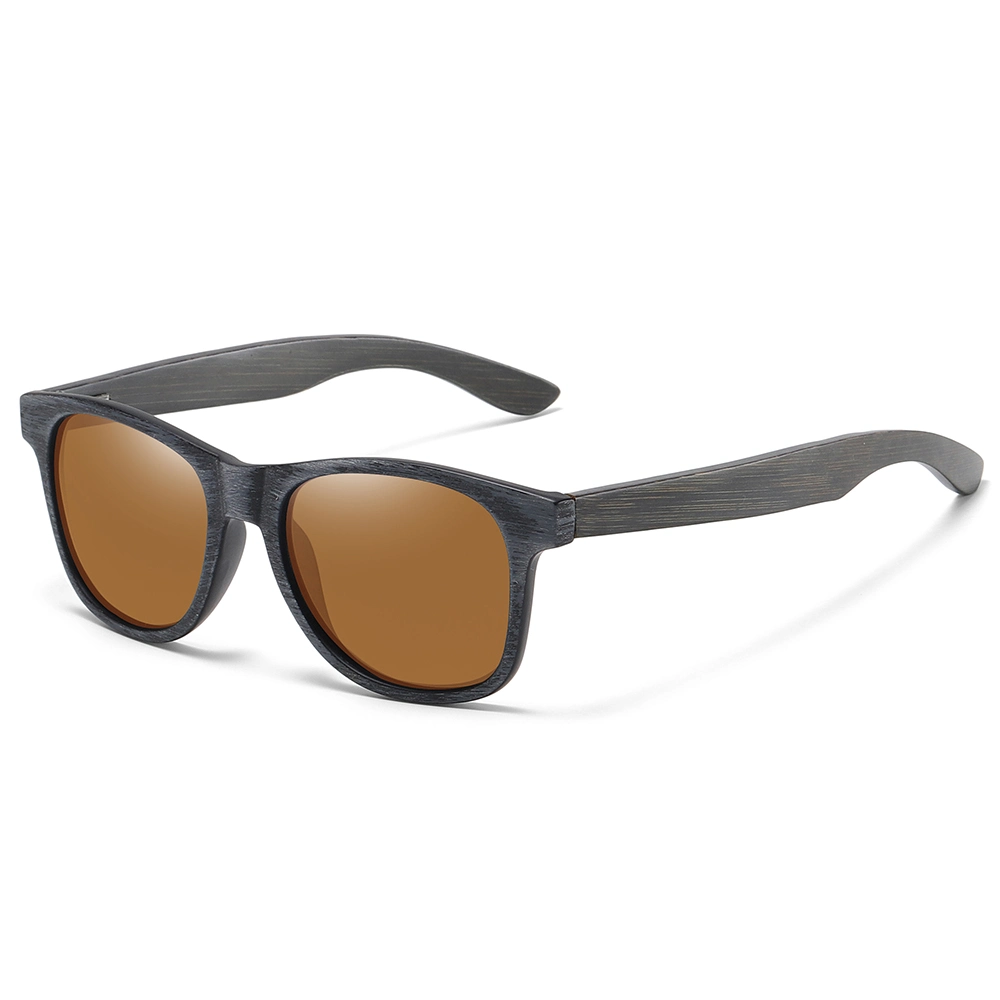 Wholesale OEM Unisex Custom Logo UV400 Tac Polarized Bamboo Wooden Sunglasses