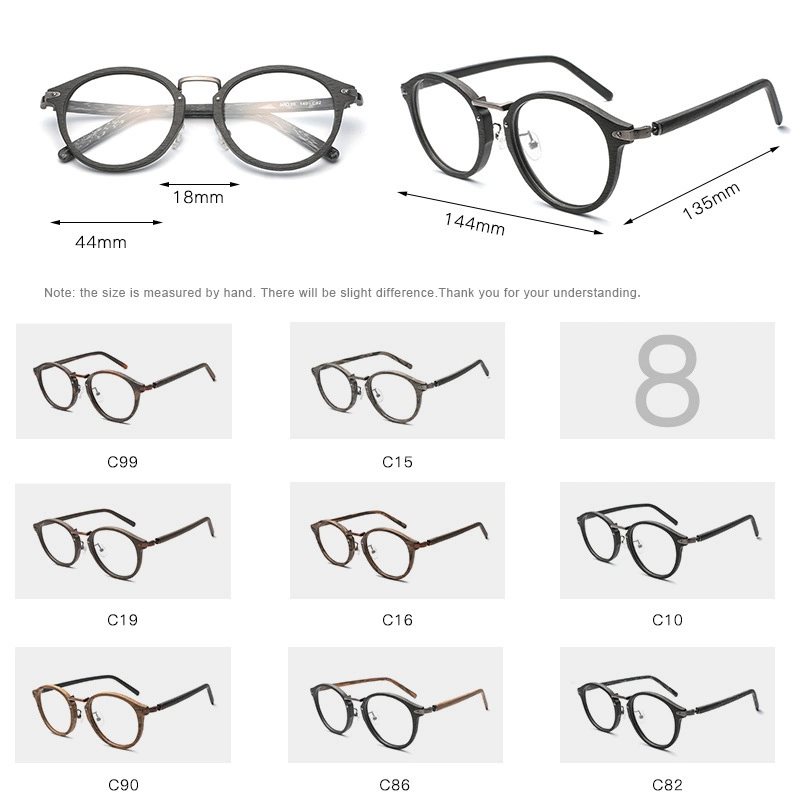 Fashion Trend Popular Rimless Optical Glasses Frame Lens Glasses for Men and Women Optic Acetate Prescription Eyeglasses