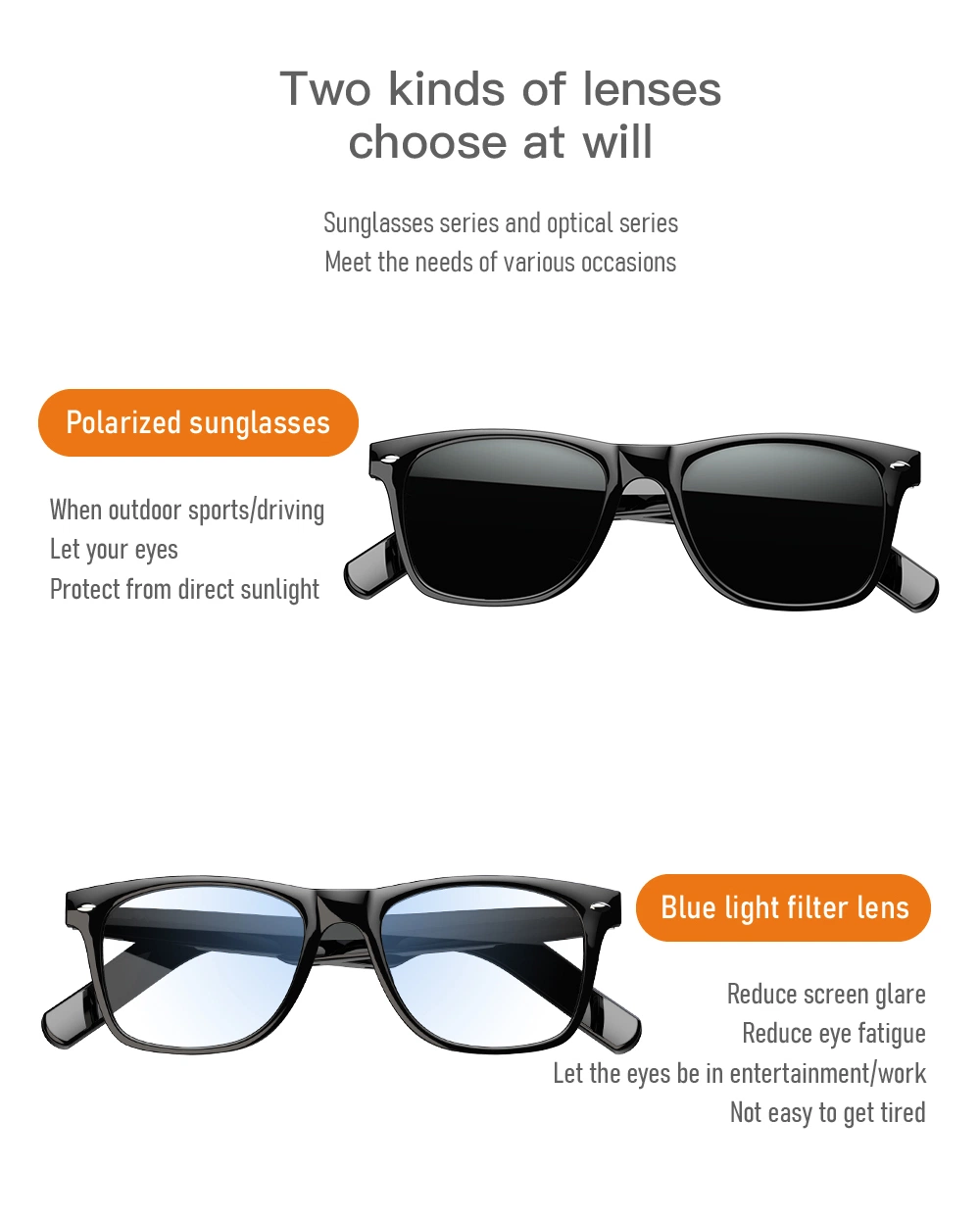 2022 Sell Well New Type Smart Eyewear Smart Reading Glasses