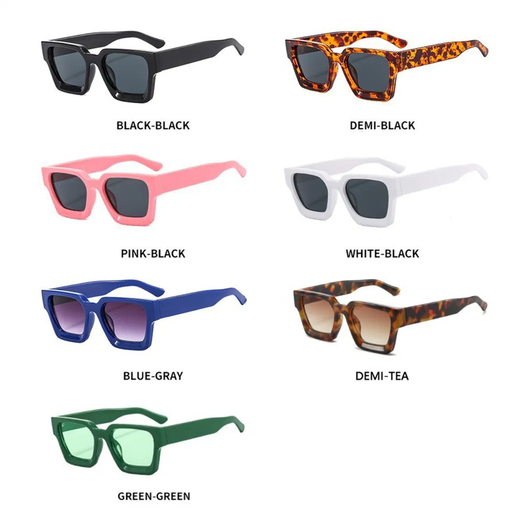 2023 Wholesale Lentes De Sol Luxury Fashion Custom Shades Women Designer Sun Glasses Mens Square PC Frames Sunglasses for Men