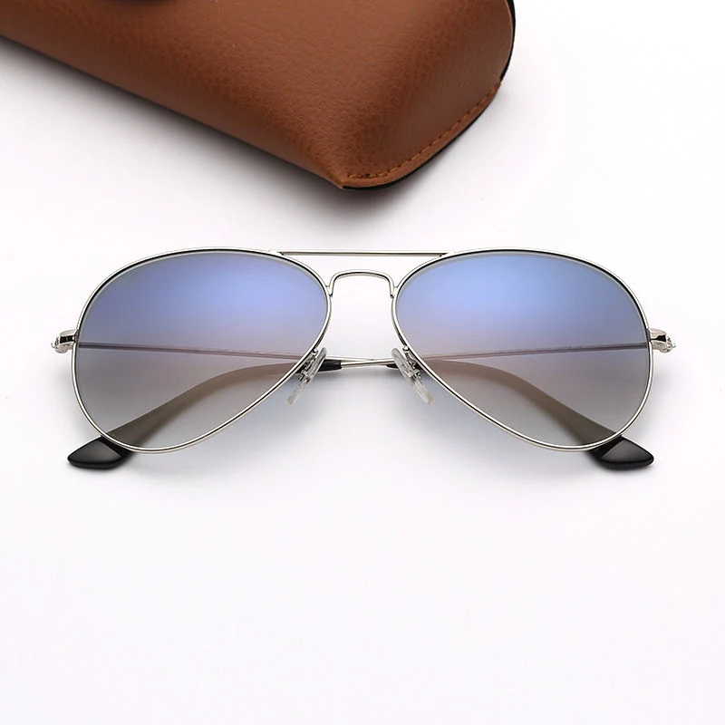 Luxury Fashion Sunglasses Men Pilot Aviation Sun Glasses Metal Frame UV Lenses Eyewear Glasses