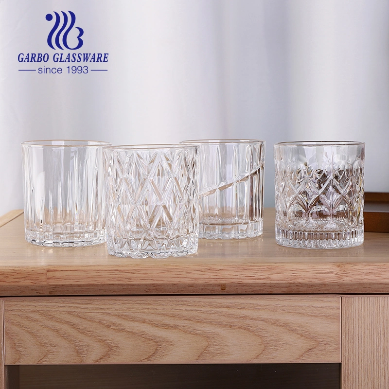 Garbo New Exclusive Designs Embossed 11oz Whiskey Glass Tumbler Cups