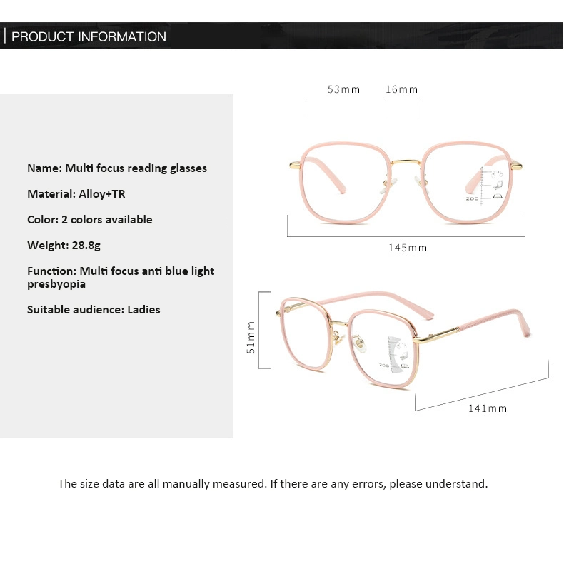Wholesale Stock Large Frame High Quality Luxury Women Men Eyewear Anti Blue Light Fashion Presbyopia Computer Reading Glasses