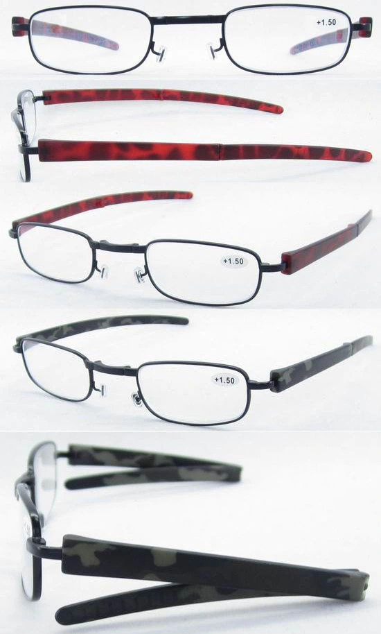 Easy to Carry Cost-Effective Men Folding Reading Glasses with Glasses Case