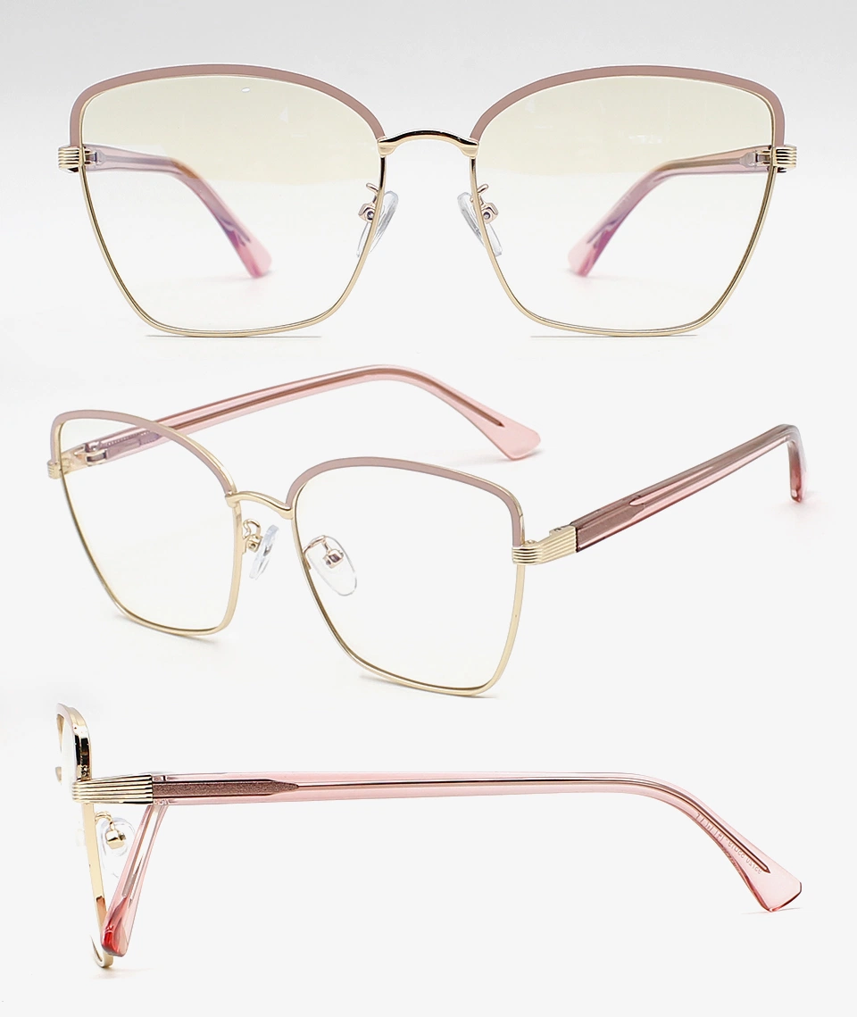 Fashion Custom Polyon Optical Metal Frame Optical Eyewear Glasses High quality Cp Templa Reading Glasses (WCP21001)