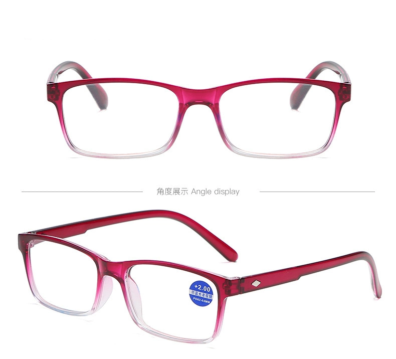 Amazon Custom Logo Fashion Light Comfortable Blue Light Blocking Reading Glasses