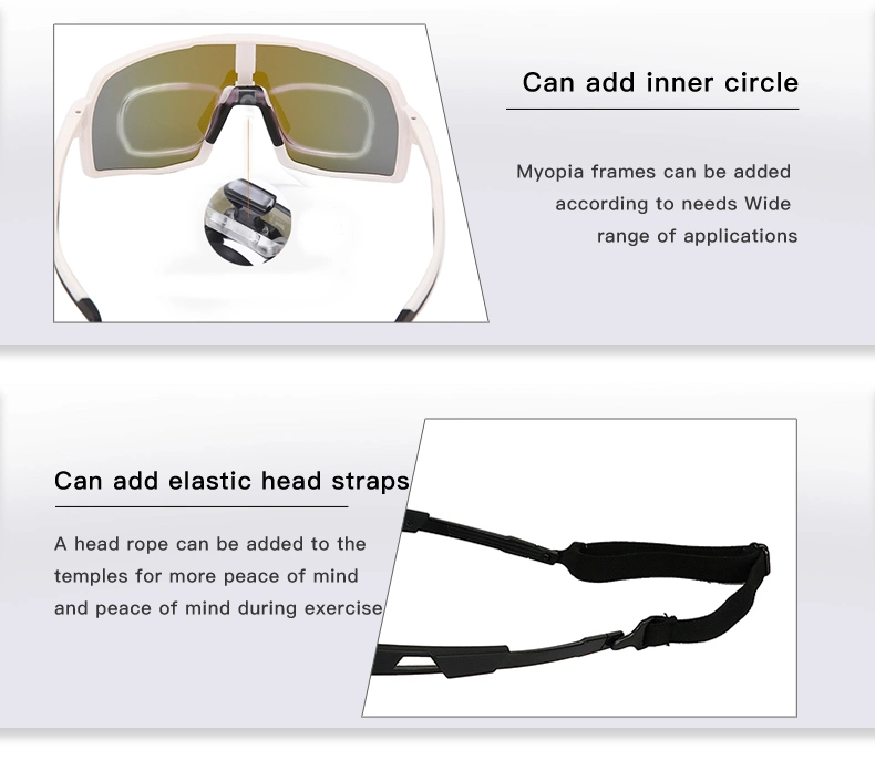 Cycle Bike Glasses Large Goggle Style Sports Padded Sunglasses