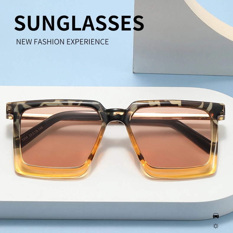 2023 High Quality Glasses Men and Women Oversized Frame Sunglasses Fashion Classic UV400 Travel Sun Glasses