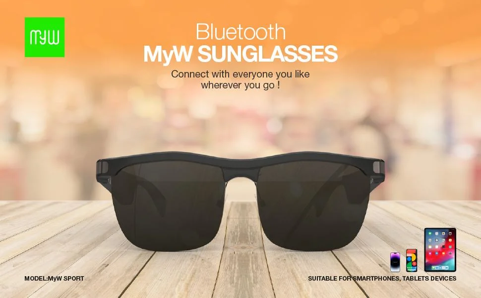 Men Fashion Polarizing Spectacles Audio Smart Sun Glasses 2023 High Quality Eyeglasses
