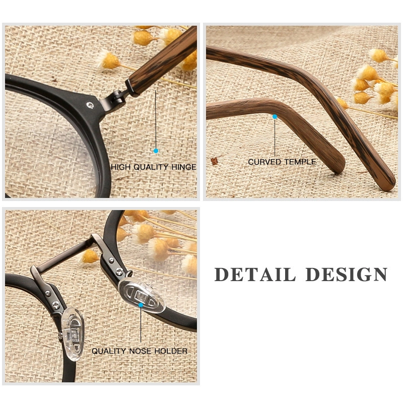 Fashion Trend Popular Rimless Optical Glasses Frame Lens Glasses for Men and Women Optic Acetate Prescription Eyeglasses