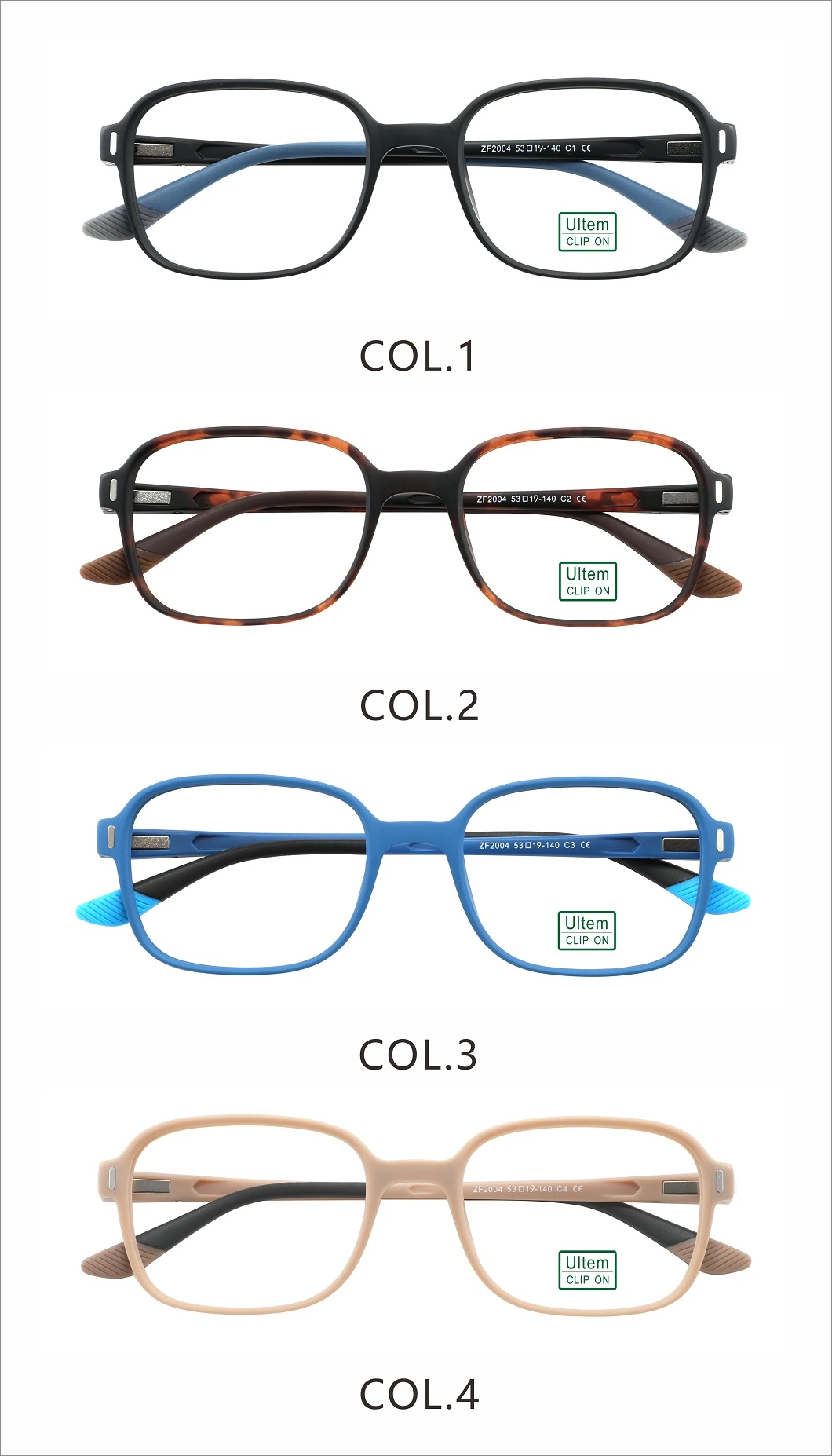 High Graded Quality Injection Lightweight Ultem Optical Glasses