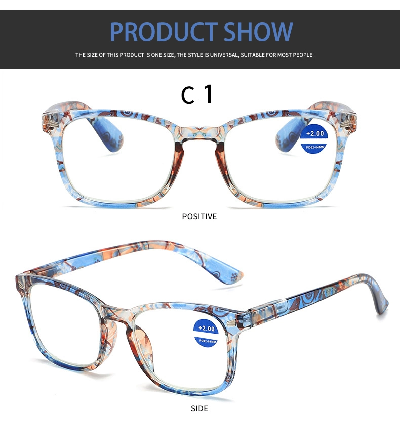 Newest China Eyeglass Frames Manufacturers Plastic Bright Color Design Ladies Cheap Wholesales in Stock Women Anti Blue Light Reading Glasses