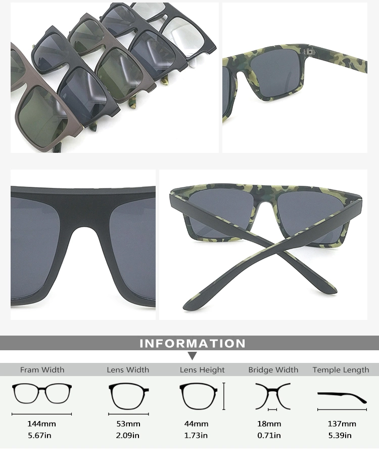 Wholesale Designer Fashion Metal Big Frame Trendy Square Womens Men Oversized Shades Sun Glasses Sunglasses