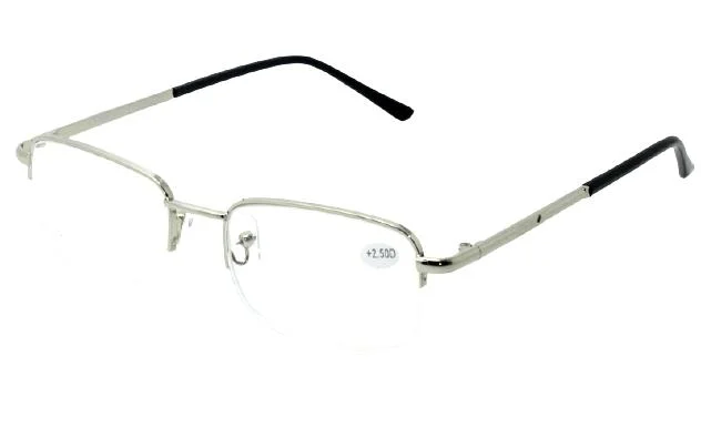 High Quality Hot Sell Unisex PC Half Frame Square Fashionable Reading Glasses for Adults