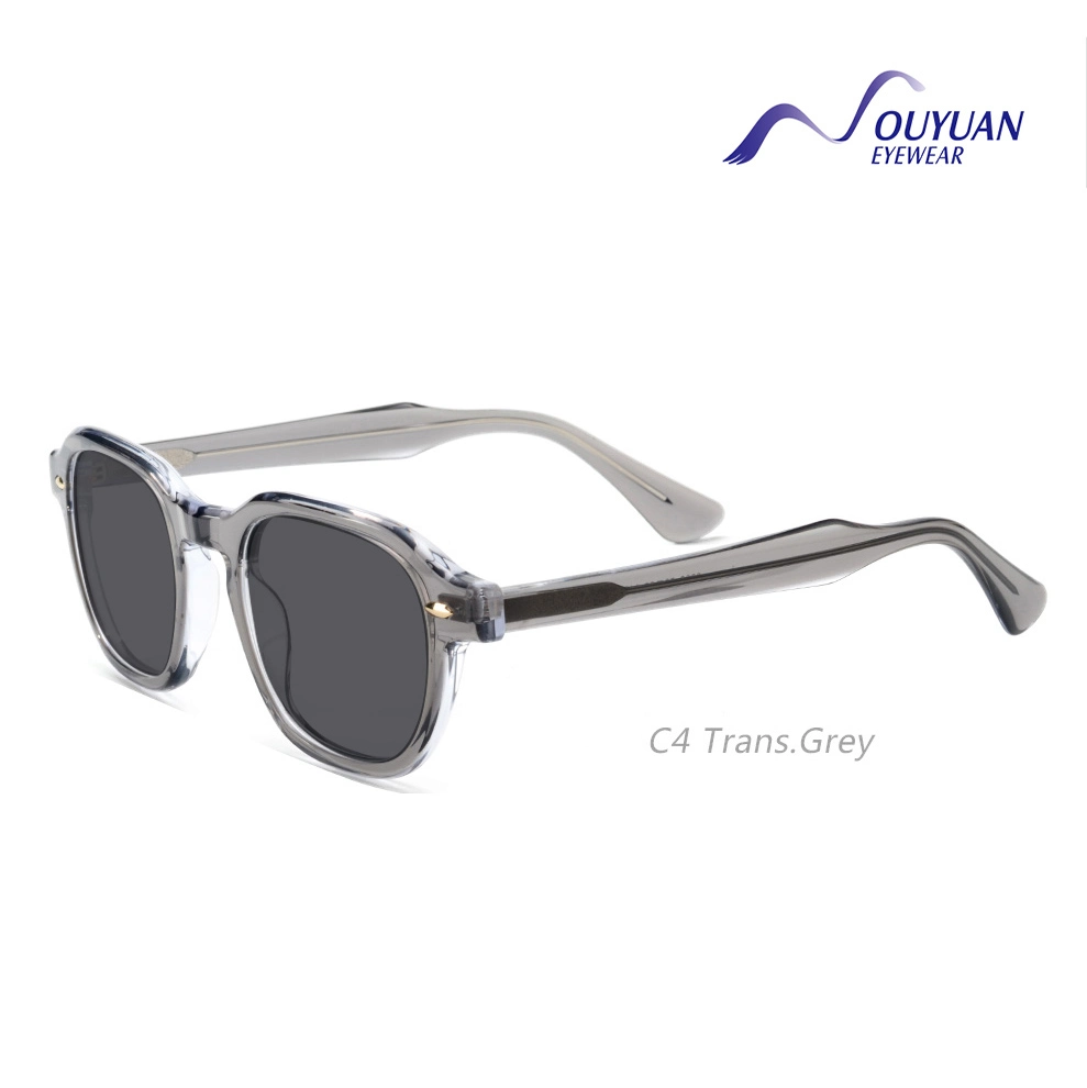 2024 Brand New Rectangular Acetate Sunglasses Men Fashion Sun Glasses