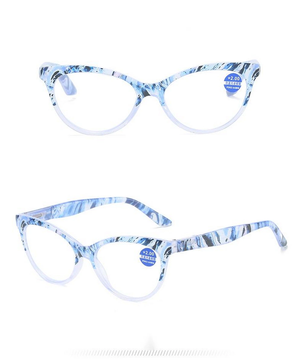 New Arrival OEM High Quality Full Rim PC Colorful Cat Eye Frame Unisex Reading Glasses