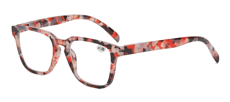 Fashion Pattern Large Frame Reading Glasses Manufacturers Wholesale HD Spring Legs