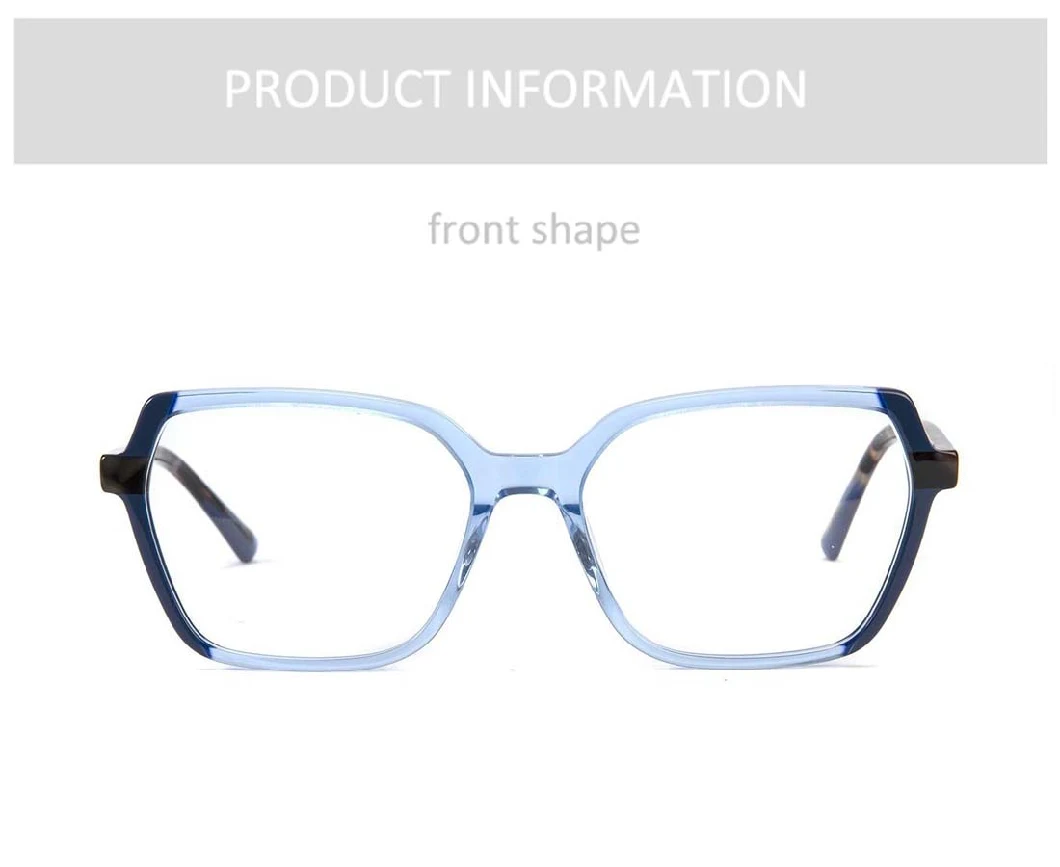 Gd Popular Model with Custom Logo Acetate Eyeglasses Women Optical Frames Glasses Colorful Eyewear Frames