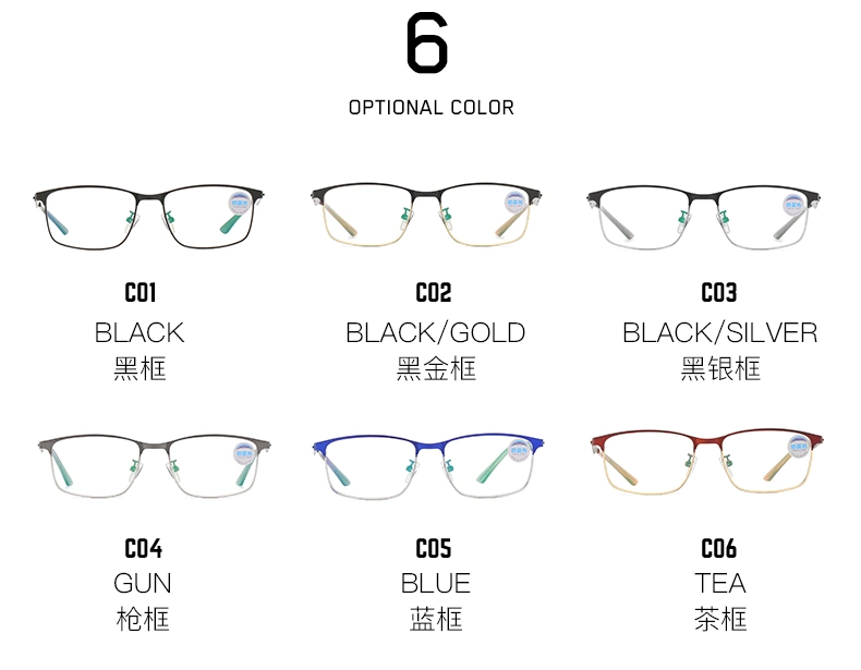 Wholesale Pupil Nano Plastic Bendable Ultra Light Weight Square Shape Semi Transparent Color Prescription Glasses Frame