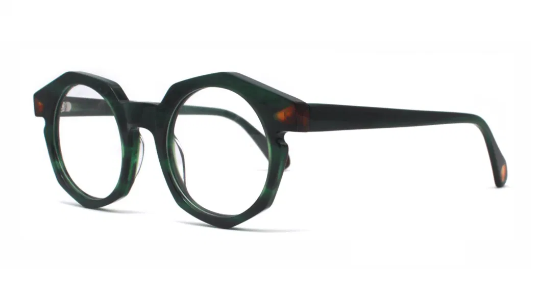 Fashion New Lamination Design Acetate Vintage Glasses China Wholesale Eyewear Optic Frame