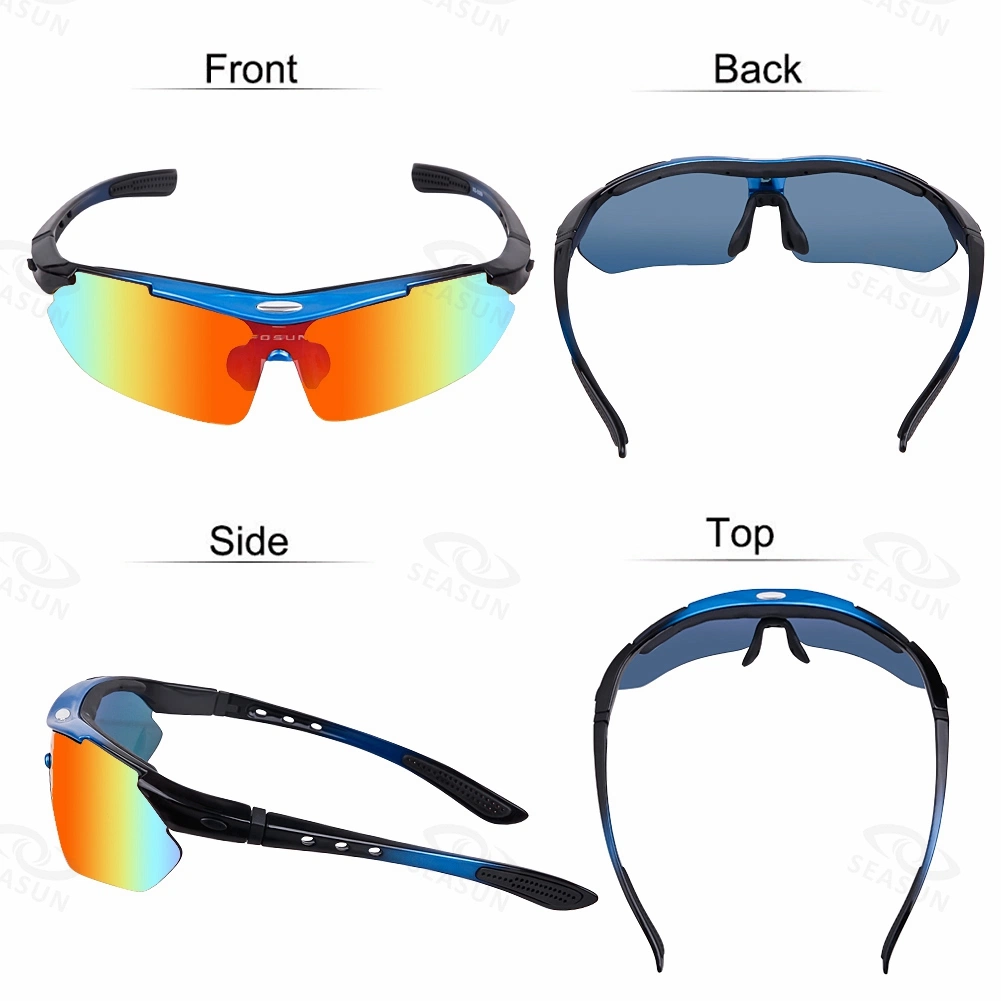 Optical Inserts Cycling Glasses 5 Lens Prescription Sport Glasses Interchangeable Sunglasses for Outdoor Sport