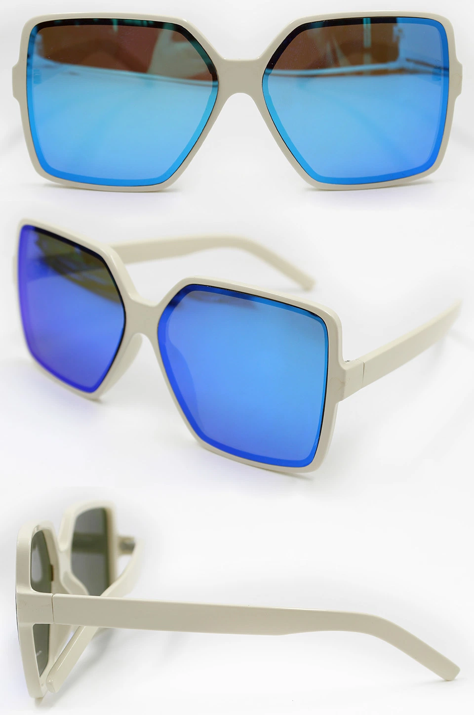 Manufacturier High Quality Custom Unisex Square Sun Glasses Fashion Designer Brand Oversized PC Sunglasses Polarized UV 400 (WSP8080313)