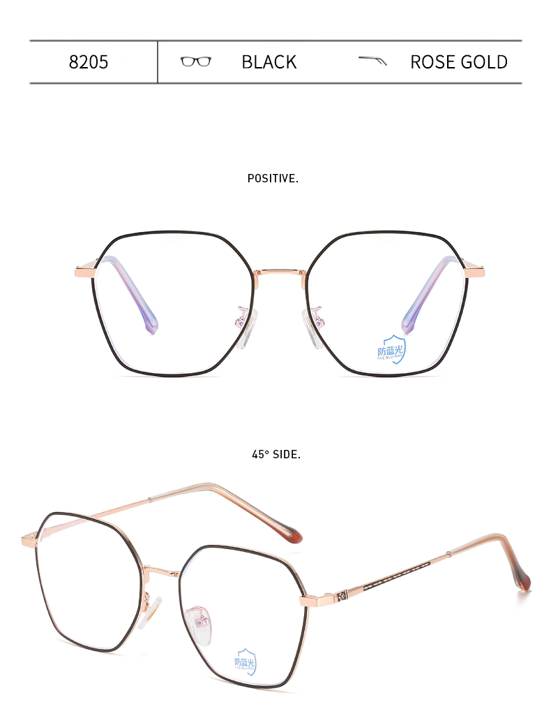 Free Sample Stock Cheap Vintage Made in China Plastic, New China Supplier Screwless Korea Eyewear Prescription Women Round Myopia Optical Glasses