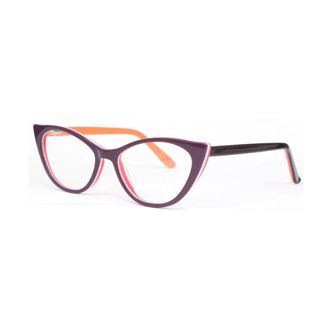 Ready Stock Anti Blue Light Cat Eye Acetate Kids Glasses Frame with Blue Light Blocking Lens