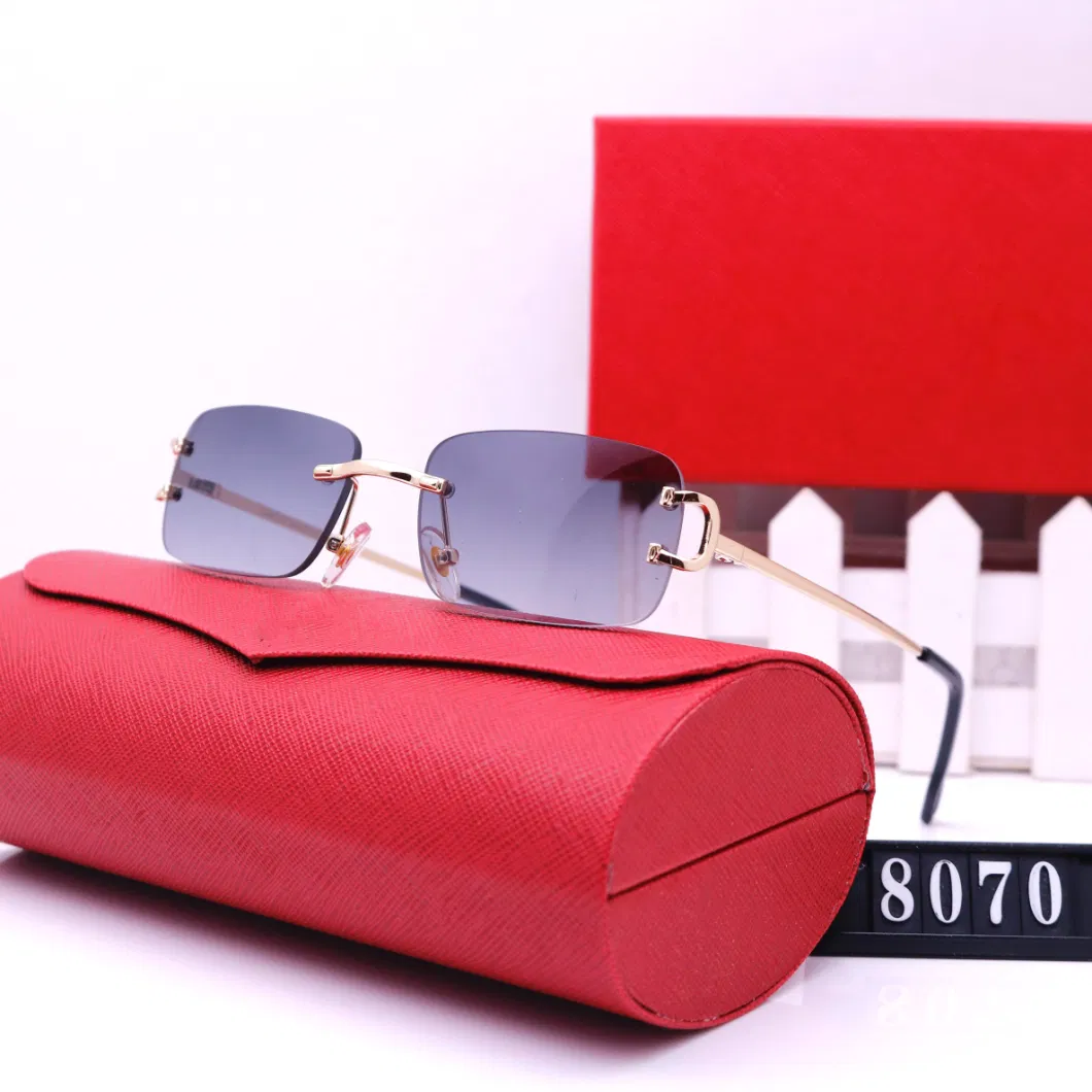 Fashion Hot Selling Retro Sunglasses Women and Men Luxury Designer Metal Shades