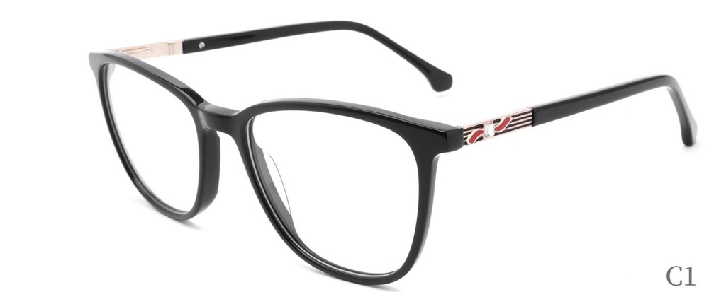 Mix Color Frame Glasses Fashion Acetate Optical Eyeglasses for Women