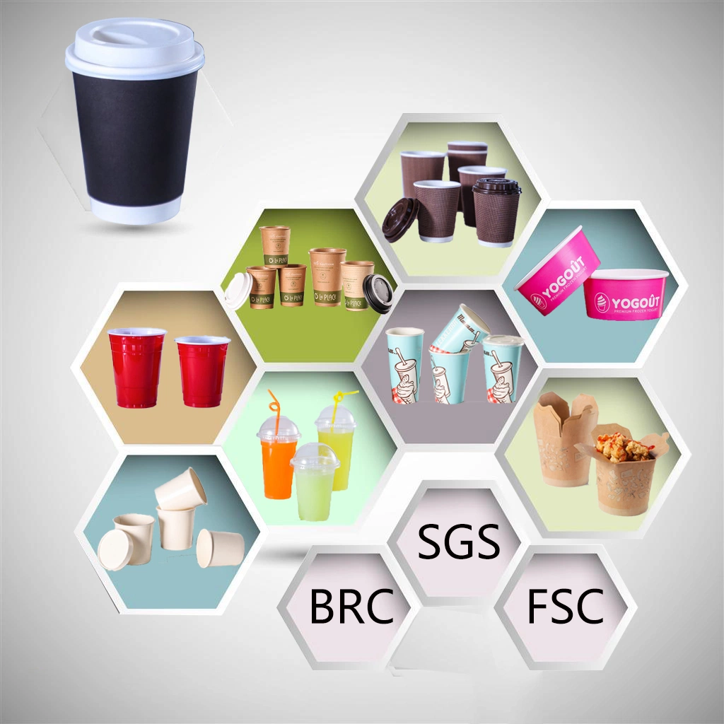New Biodegradable Uncoating Plastic Free Coffee Paper Cups