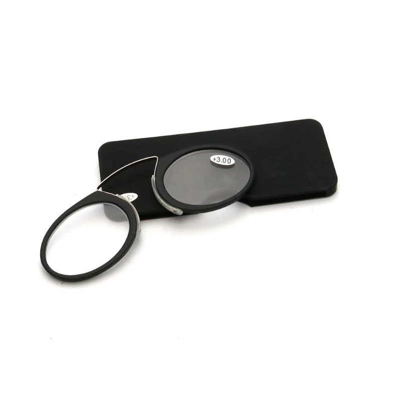 Pocket Metal Frame Pocket Mini Nose Clip Reading Glasses
