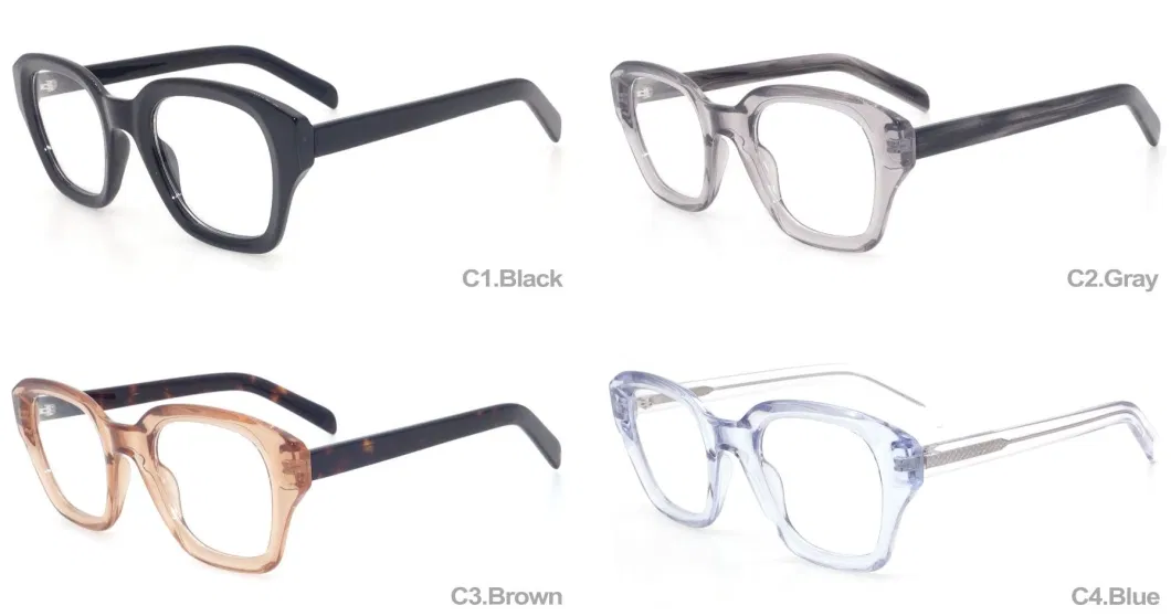 Wholesale Style Model Eyeglasses Tr90 Plastic Acetate Optical Frames