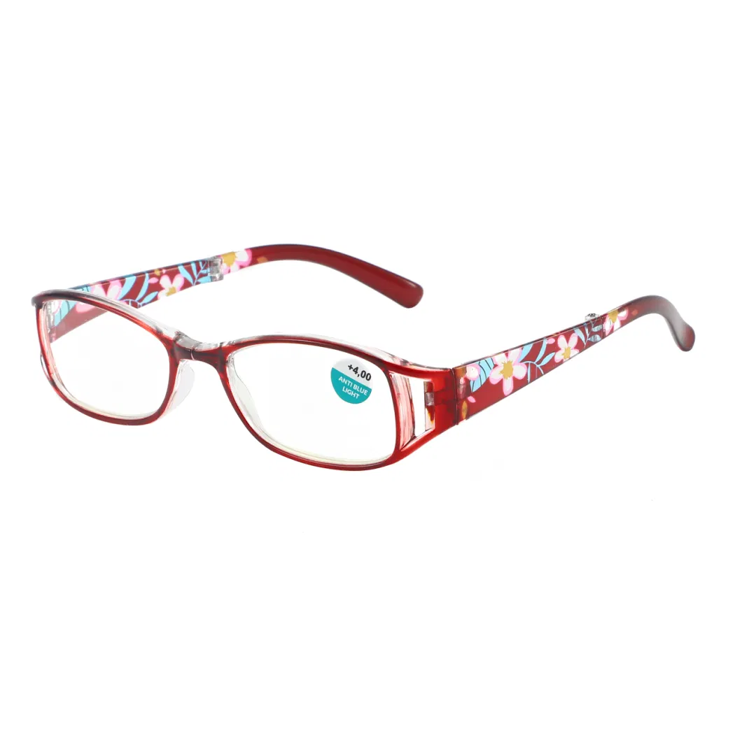 New Affordable Factory PC Wholesale Fashion Unisex Printed Foldable Oval Frame Reading Glasses