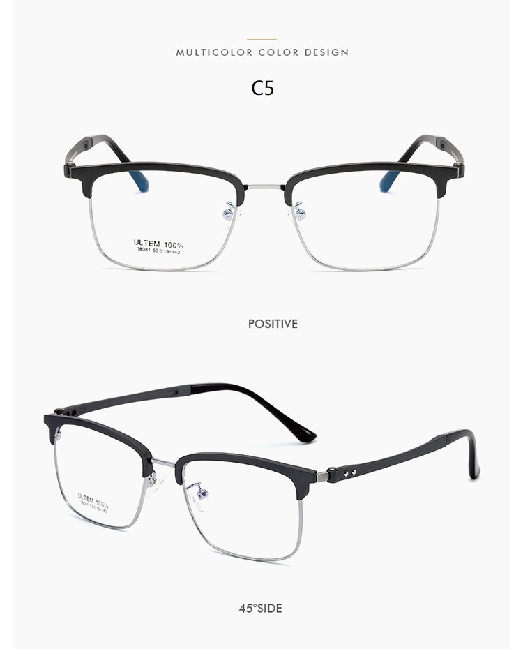 China Eyeglasses Manufacturers Fashionable Stainless Steel Round Eyewear Frame Optical Glasses