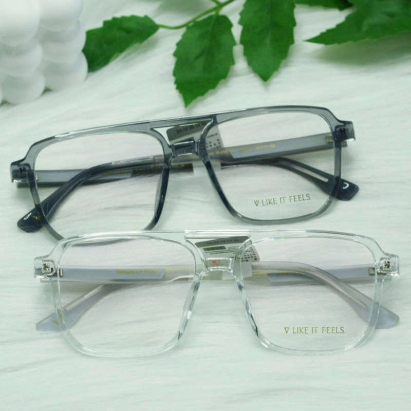 Fashion Korea Design Double Bridge Double Beam Square Frame Optical Frames Eyeglasses