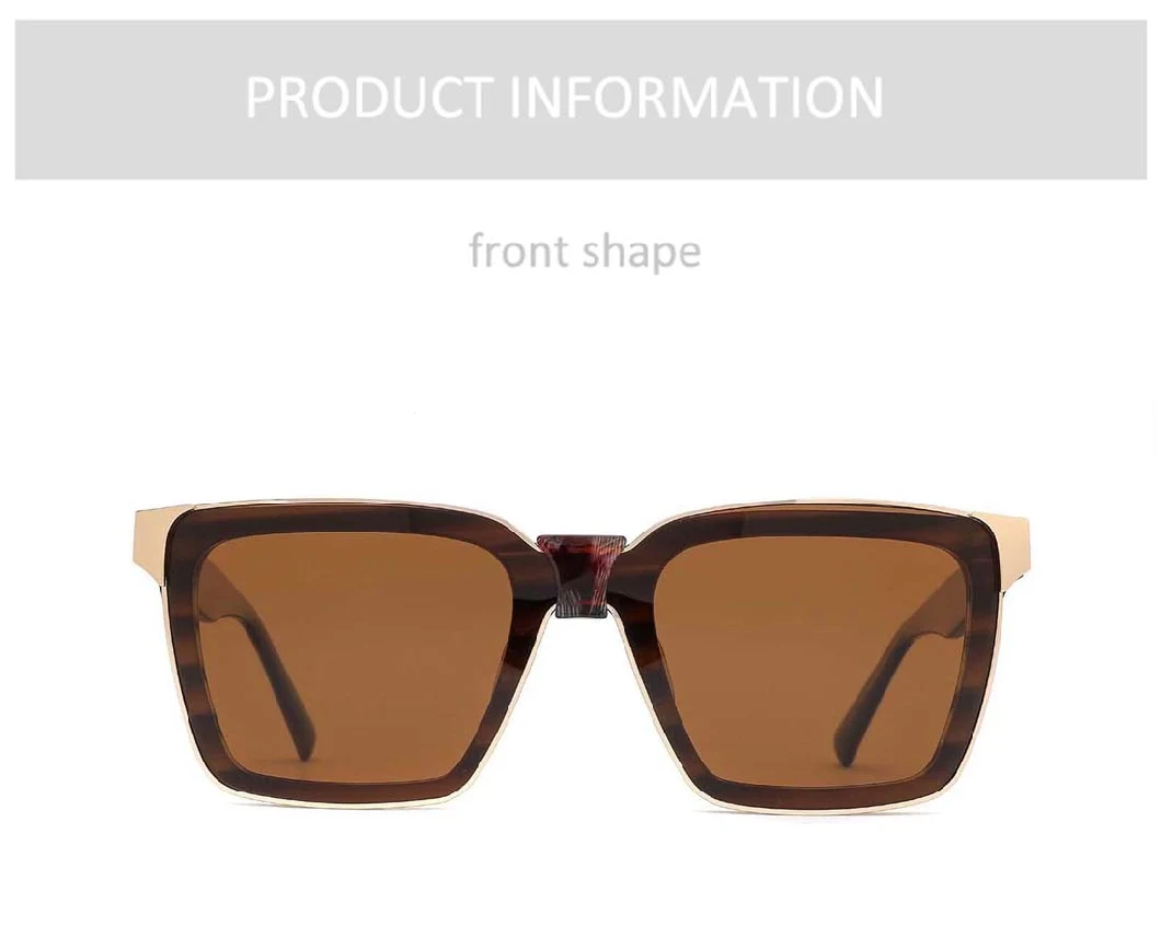 Gd Lens Color Changeable high Quality Stylish Men Acetate Sunglasses Frame UV400 Protection Square Sun Glasses