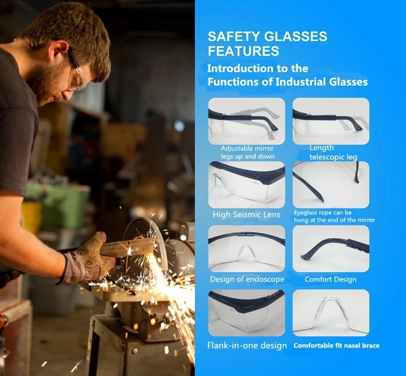 Protection Black Cheap Safety Glasses Eyeglasses Wholesale