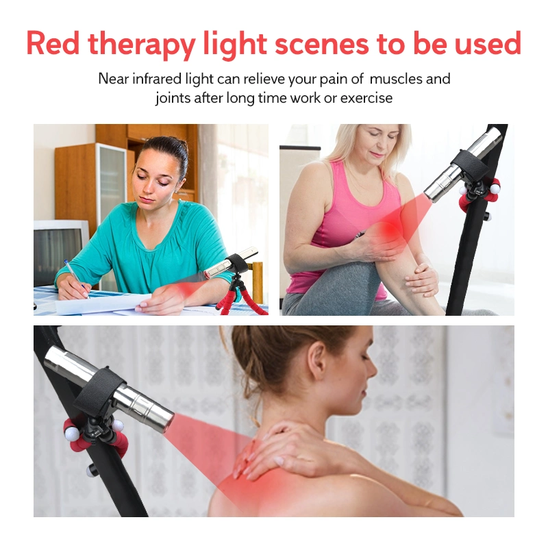 Factory DC 5V Joint Pain Relief Pen with Support 5mins Timer Function 630nm 660n 850nm Battary Infra LED Red Light Therapy Torch