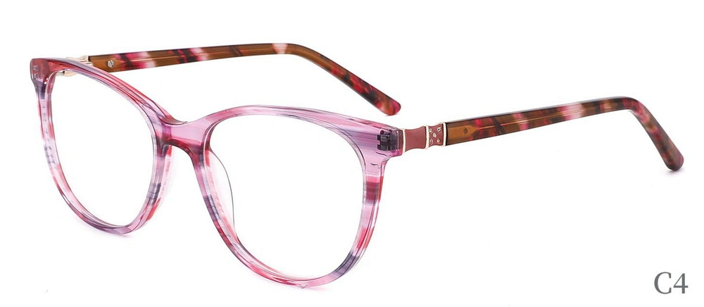 Women Gradient Color Eyeglasses Fashion Acetate Frame Optical Frame Eyeglasses (XC82113)