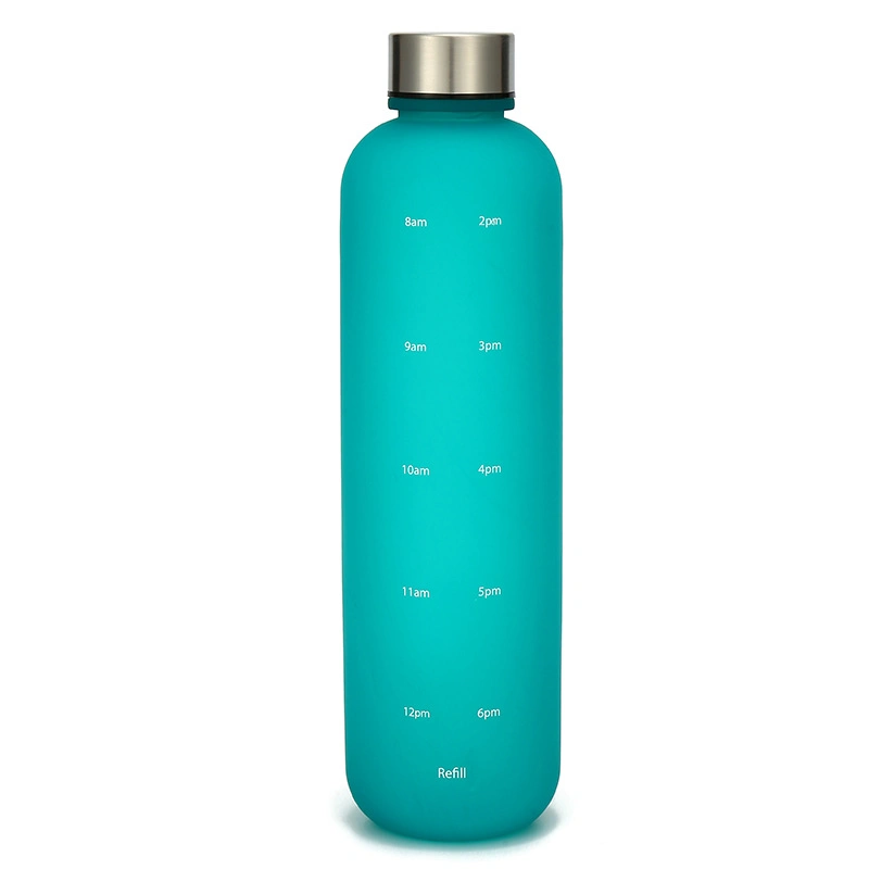 1L Portable Travel Fashion Water Bottle Gradient Sports Outdoor Plastic Cup