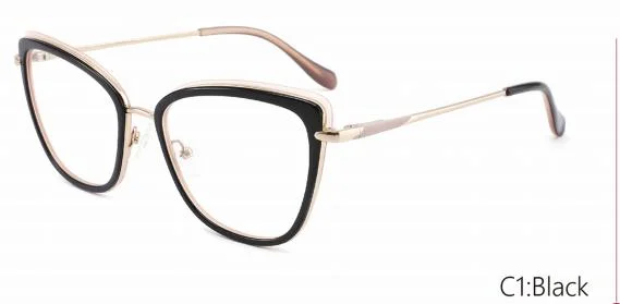 Luxury Customized Acetate + Metal Optical Frame with Italy Design