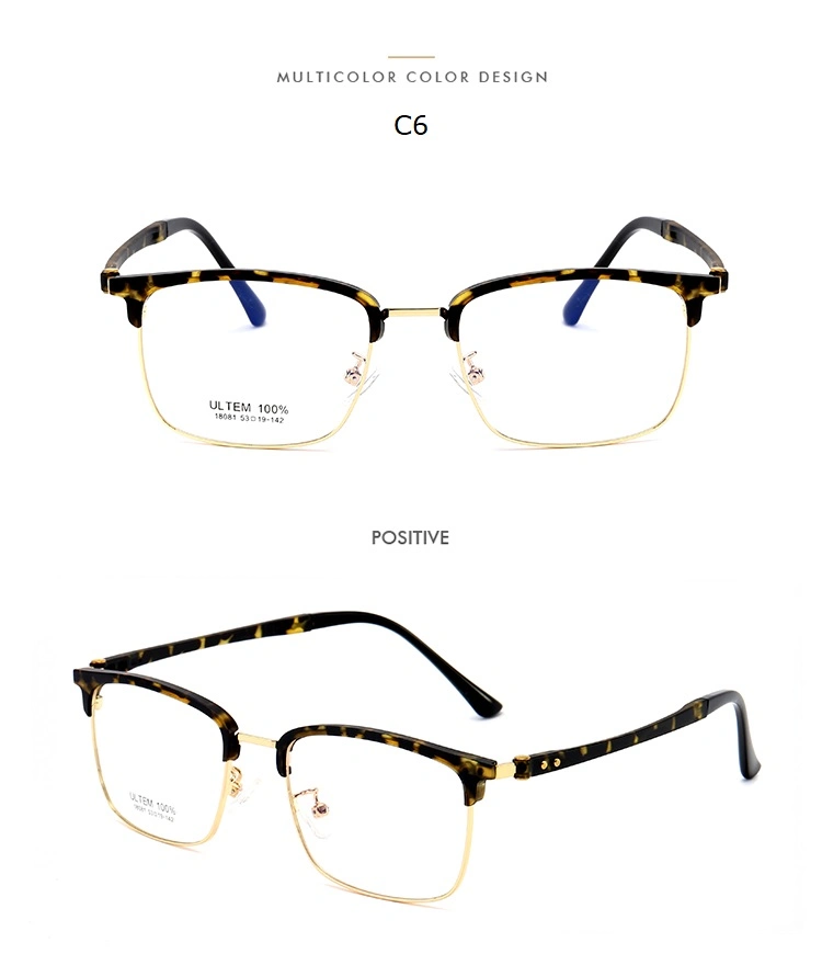 China Eyeglasses Manufacturers Fashionable Stainless Steel Round Eyewear Frame Optical Glasses