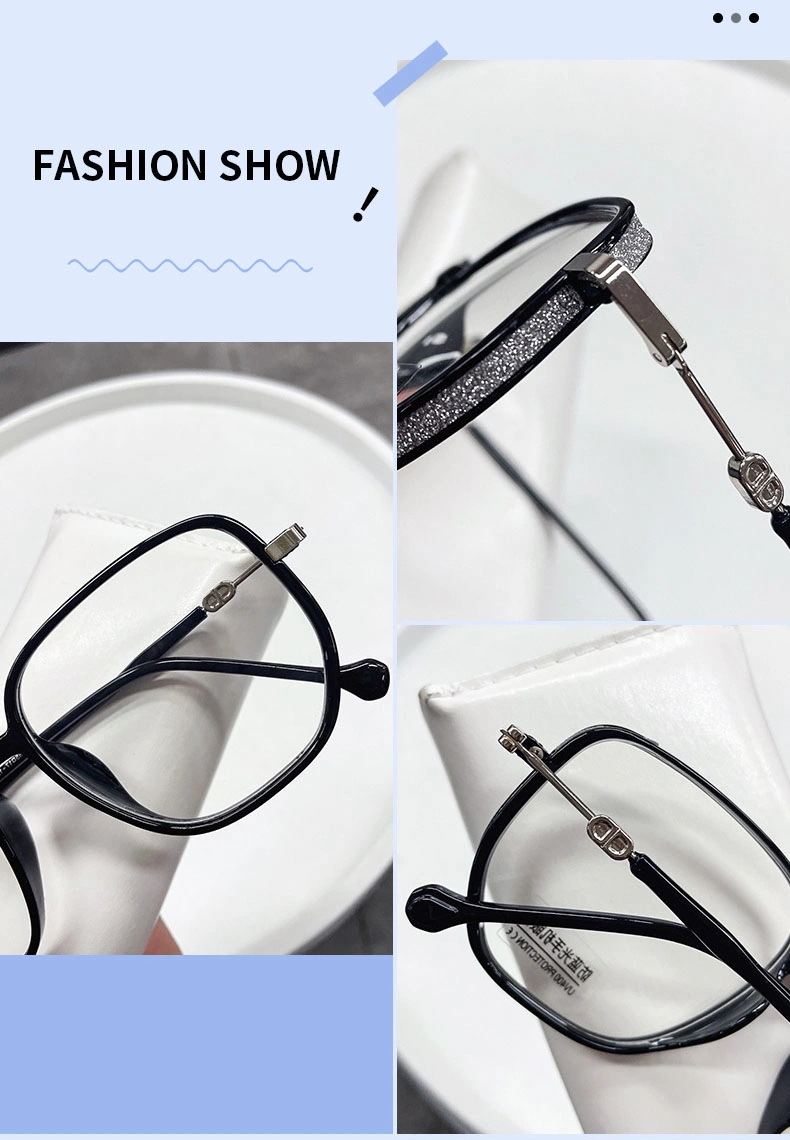 New Wholesale Full Grey Frame Fashionable Personalized Anti Blue Light Blocking Style Designer Presbyopia Reading Glasses