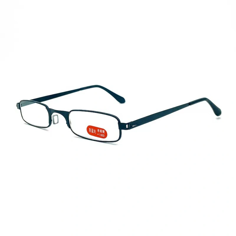 High Quality Alloy Frame HD Silicone Pad Anti Blue Light Reading Glasses