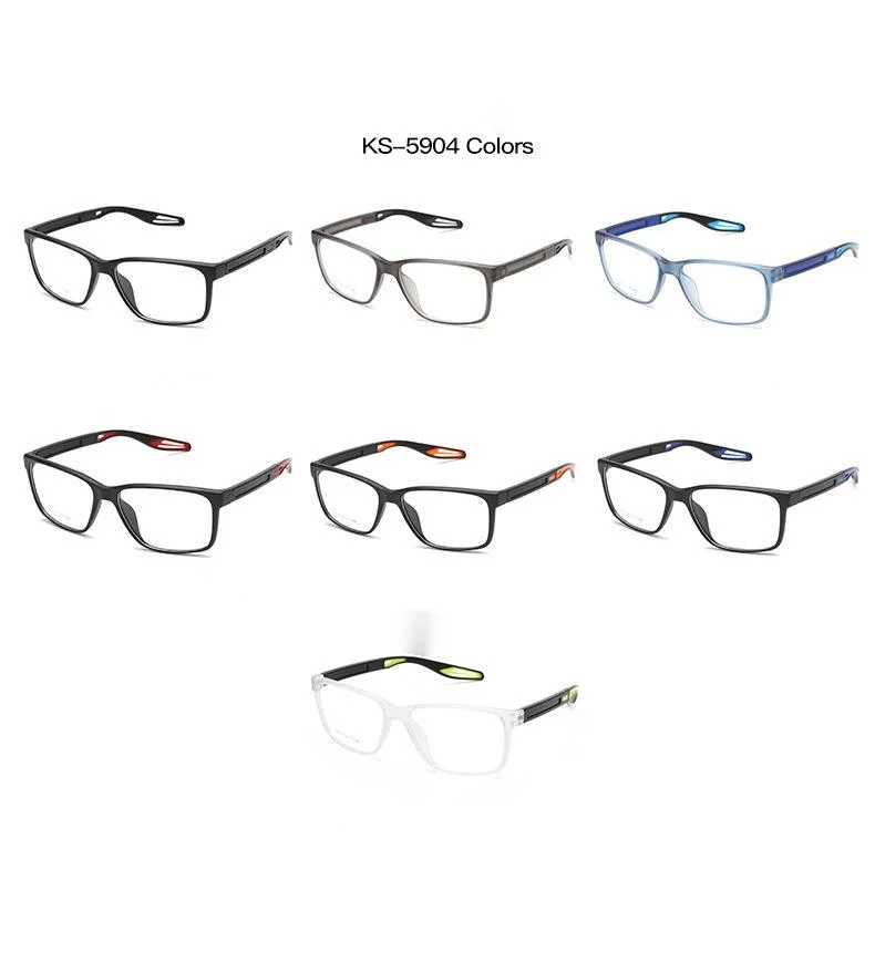 2023 New Fashion Tr90 Material Eyeglasses Can Be Equipped with Myopia Removable Temples Sports Glasses