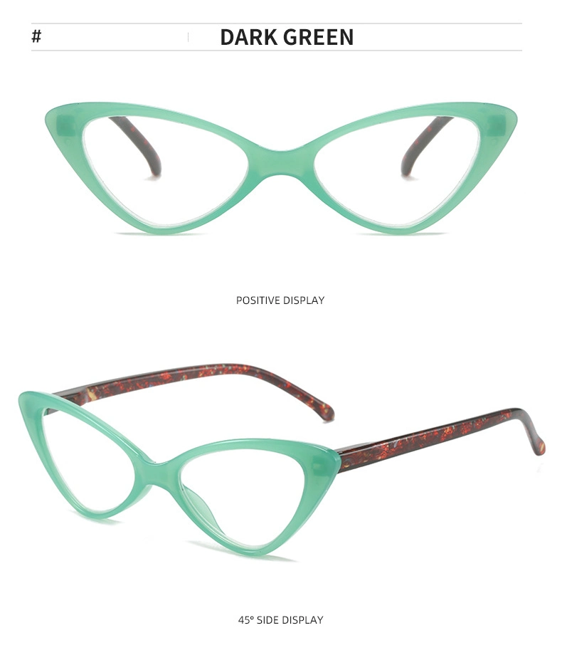 Women Men Unisex Reader PC Frame Cat Eye Reading Glasses for Adults