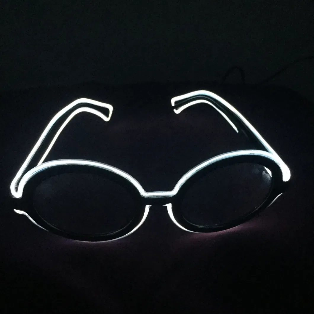 LED Glasses Glow Eye Glasses EL Wire Glowing Party Rave