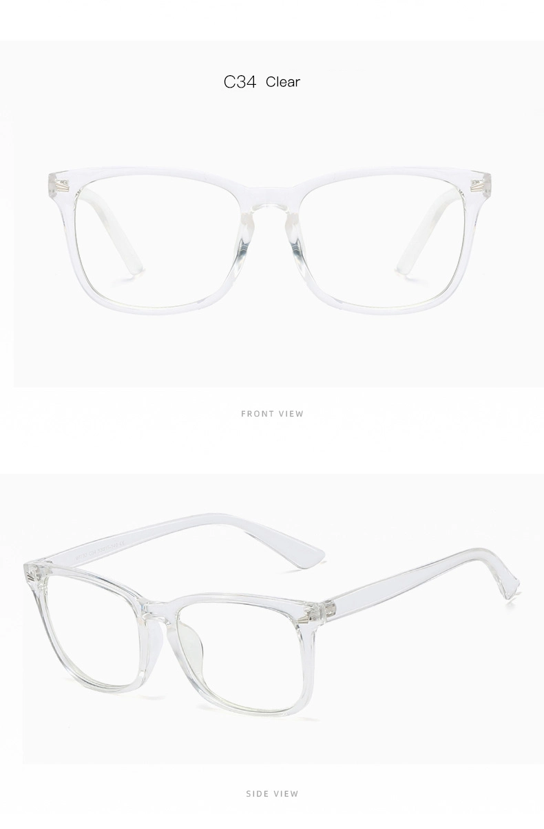 Anti-Blue Glasses Women&prime;s Comfortable Computer Goggles Flat Glasses